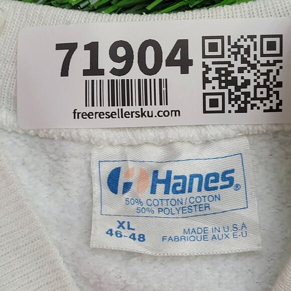 Vintage 80s Hanes Sweatshirt Womens XL 23x24 USA - Picture 8 of 13